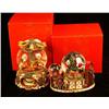 Image 1 : TWO REVOLVING INNER GLOBE MUSICAL SNOWGLOBES