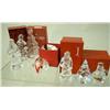Image 1 : A GROUP OF SEVEN COLORLESS GLASS HOLIDAY ORNAMENTS