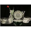 Image 1 : A GROUP OF MISCELLANEOUS COLORLESS GLASS ITEMS