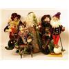Image 1 : A GROUP OF FOUR HOLIDAY DECORATED FIGURES