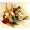 Image 1 : A GROUP OF THREE DECORATIVE HOLIDAY FIGURAL GROUPS