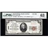 Image 1 : 1929 $20 Spartanburg SC National Bank Note PMG 63