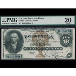 1880 $10 Silver Certificate PMG 20