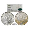 Image 1 : 1884-O $1 Morgan Silver Dollar Coin NGC MS61 CAC Great Toning