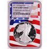 Image 1 : 2019-W $1 Proof American Silver Eagle Coin NGC PF70 Ultra Cameo Independence Day Flag