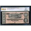 Image 1 : 1864 $10 T-68 Confederate PCGS 63