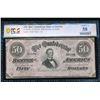 Image 1 : 1864 $50 T-66 Confederate PCGS 58