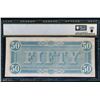 Image 2 : 1864 $50 T-66 Confederate PCGS 58