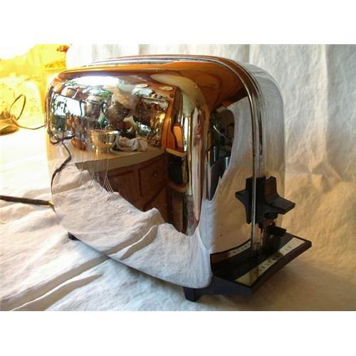 Vintage Toastmaster Chrome Toaster Model 1B24 1542107