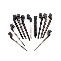 Lot of 10 British Enfield Bayonets