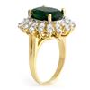 Image 2 : 6.45 ctw Emerald & Diamond Ring 14k Yellow Gold - REF-116N5F