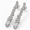 Image 1 : 2.5 ctw Marquise Cut Diamond Designer Earrings 18K White Gold - REF-351Y9X