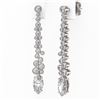 Image 3 : 2.5 ctw Marquise Cut Diamond Designer Earrings 18K White Gold - REF-351Y9X