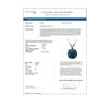 Image 4 : 2 ctw Certified Intense Blue Diamond Solitaire Necklace 10k White Gold - REF-280F8M