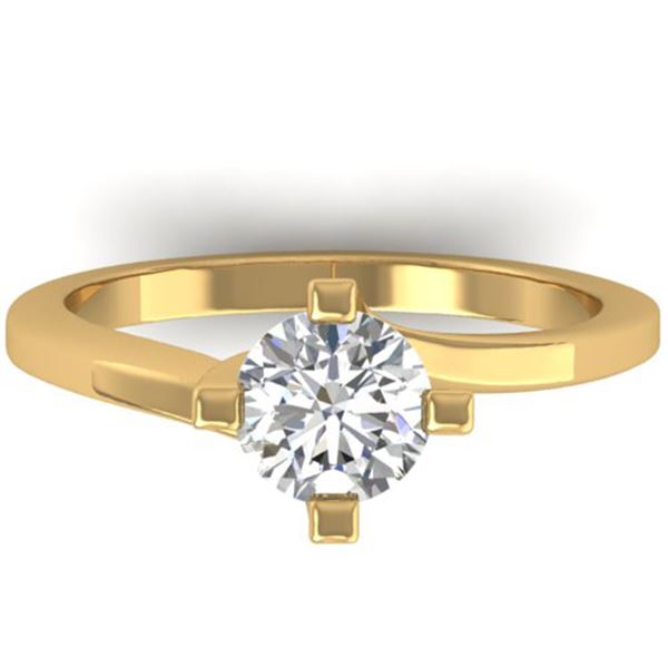 1 ctw Certified VS/SI Diamond Solitaire Ring 14k Yellow Gold - REF-295M2G