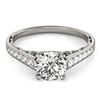 Image 1 : 1.1 ctw Certified VS/SI Diamond Ring 18k White Gold - REF-138N3F