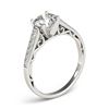 Image 3 : 1.1 ctw Certified VS/SI Diamond Ring 18k White Gold - REF-138N3F