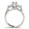 Image 2 : 1.5 ctw VS/SI Diamond 3 Stone Ring 18k White Gold - REF-313N3F