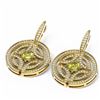 Image 3 : 3.36 ctw Fancy Yellow Diamond Earrings 18K Yellow Gold - REF-453G8W