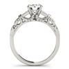 Image 3 : 1 ctw Certified VS/SI Diamond Solitaire 2pc Wedding Set 14k White Gold - REF-140A6N