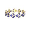 Image 3 : 40.92 ctw Sapphire & Diamond Bracelet 18K Yellow Gold - REF-527W3H