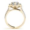 Image 3 : 3.03 ctw Certified VS/SI Diamond 2pc Wedding Set Halo 14k Yellow Gold - REF-566Y6X
