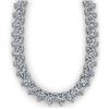 Image 2 : 25 ctw 3 Prong Graduated Diamond Riviera Necklace 14K White Gold - REF-2509H3R