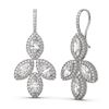 Image 2 : 4.57 ctw Marquise Diamond Earrings 18K White Gold - REF-583G8W