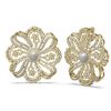 Image 2 : 9 ctw Diamond & Pearl Earrings 18K Yellow Gold - REF-801M8G