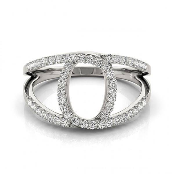 0.65 ctw VS/SI Diamond Fashion Ring 18k White Gold - REF-60R8K