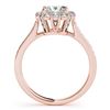 Image 3 : 1.75 ctw Certified VS/SI Princess Diamond 2pc Set Halo 14k Rose Gold - REF-341X9A