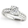 Image 1 : 0.70 ctw Certified VS/SI Diamond Ring 18k White Gold - REF-98W9H