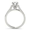 Image 3 : 1.45 ctw Certified VS/SI Diamond 2pc Wedding Set 14k White Gold - REF-280H4R