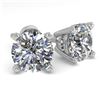 Image 1 : 1.53 ctw VS/SI Diamond Stud Designer Earrings 14k White Gold - REF-202A6N