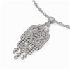Image 3 : 8 ctw Diamond Designer Necklace 18K White Gold - REF-792Y9X