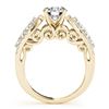 Image 2 : 2 ctw Certified VS/SI Diamond Ring 18k Yellow Gold - REF-412H9R