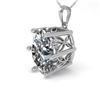Image 1 : 1 ctw VS/SI Oval Diamond Solitaire Necklace 18k White Gold - REF-279F2M