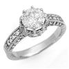 Image 1 : 1.75 ctw Certified VS/SI Diamond Solitaire Ring 18k White Gold - REF-568G8W