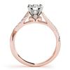 Image 2 : 0.77 ctw Certified VS/SI Diamond Ring 18k Rose Gold - REF-95H2R