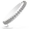 Image 2 : 9 ctw Diamond Designer Bracelet 18K White Gold - REF-512F3M