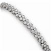 Image 3 : 9 ctw Diamond Designer Bracelet 18K White Gold - REF-512F3M