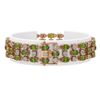Image 2 : 15.64 ctw Tourmaline & Diamond Row Bracelet 10K Rose Gold - REF-245R5K