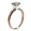 Image 3 : 1.55 ctw Certified Quality Diamond Engagment Ring 10k Rose Gold - REF-271M8G