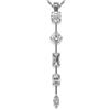 Image 1 : 1.4 ctw Mix cut Diamonds Designer Necklace 18K White Gold - REF-183N8F