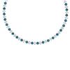 Image 1 : 45 ctw Certified SI/I Intense Blue Diamond Necklace 18K Rose Gold - REF-4410N2F