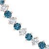 Image 2 : 45 ctw Certified SI/I Intense Blue Diamond Necklace 18K Rose Gold - REF-4410N2F