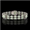 Image 1 : 16.55 ctw Opal & Diamond Bracelet 14K White Gold - REF-286K2Y