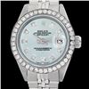 Image 1 : Rolex Men's Stainless Steel, QuickSet, Diamond Dial & Diamond Bezel