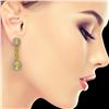 Image 3 : 19.46 ctw Citrine & Diamond Earrings 14K Yellow Gold - REF-235X3A