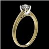 Image 3 : 0.73 ctw Certified Quality Diamond Engagment Ring 10k Yellow Gold - REF-68G2W